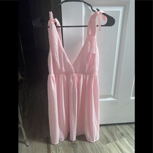 lucy in the sky pink babydoll dress